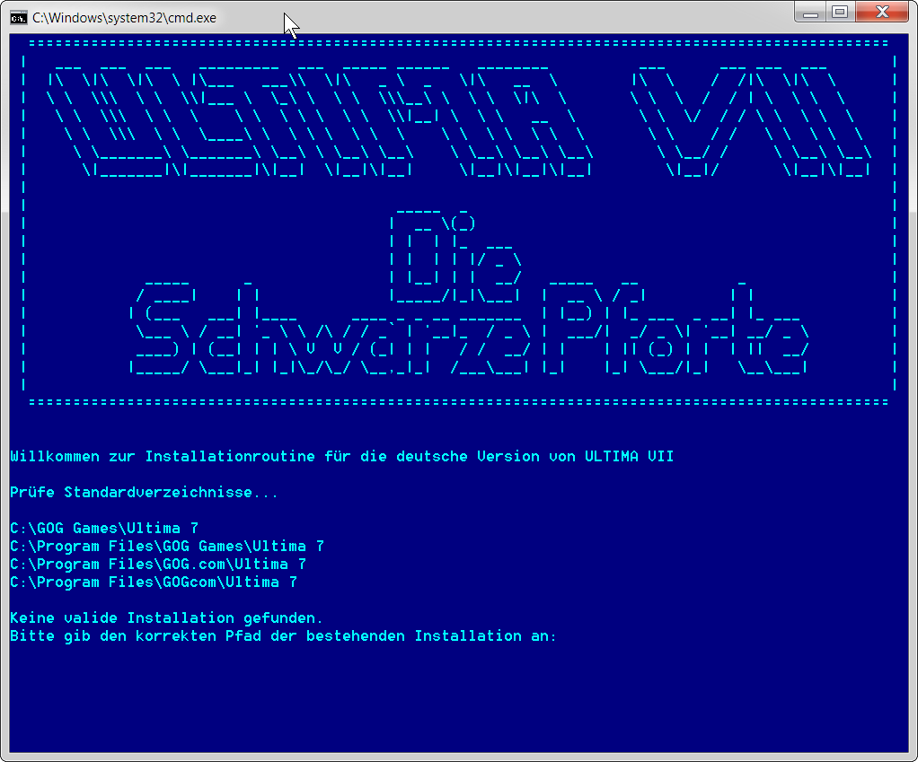 Ultima 7 – Die Schwarze Pforte Deutscher Sprachpatch